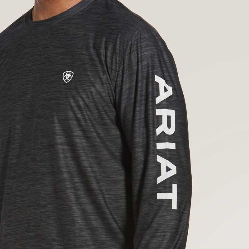 Ariat Charger Logo T-Shirt Grey | 396PMICJE