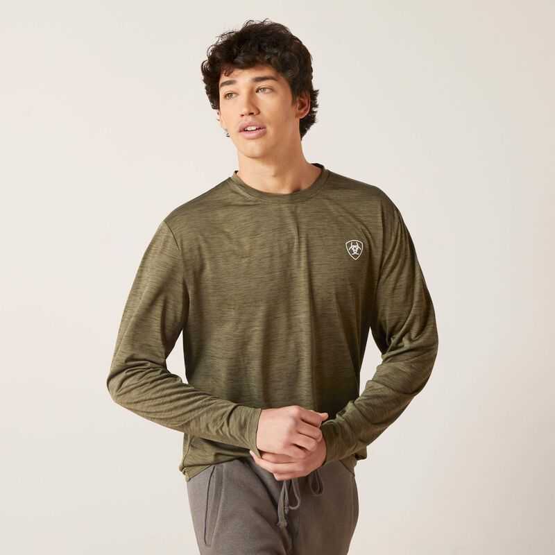 Ariat Charger Roundabout T-Shirt Olive | 168XZSEWY