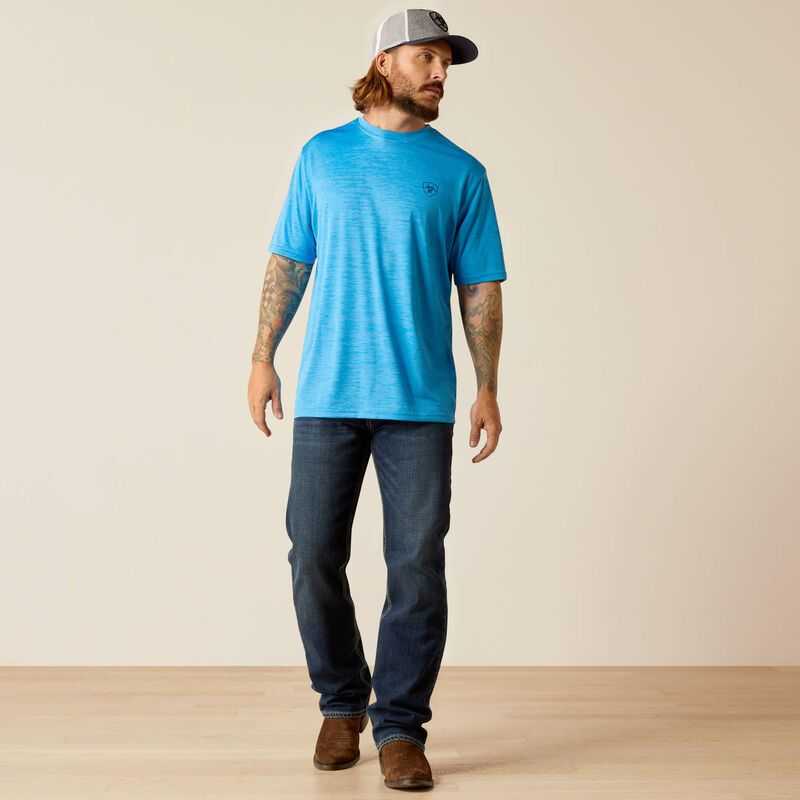 Ariat Charger SW Shield T-Shirt Blue | 786KJTYWN