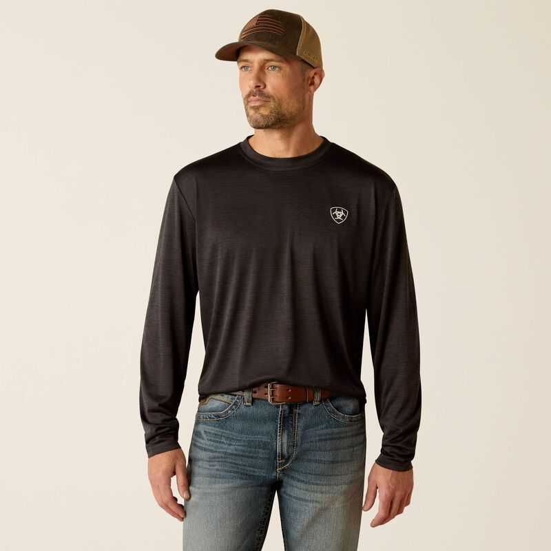 Ariat Charger Stacks T-Shirt Black | 798BXEOTV