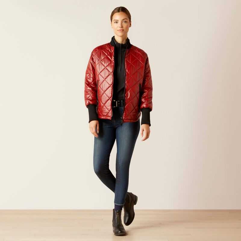 Ariat Charlie Insulated Jacket Dark Red | 091NDTCBQ