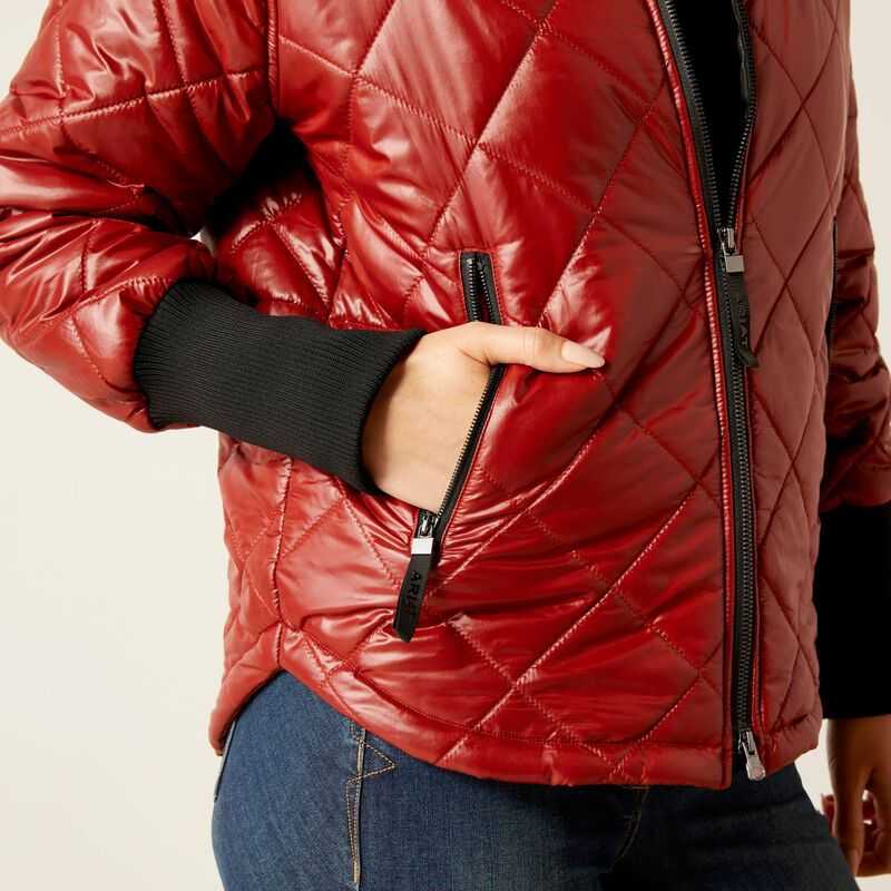 Ariat Charlie Insulated Jacket Dark Red | 091NDTCBQ