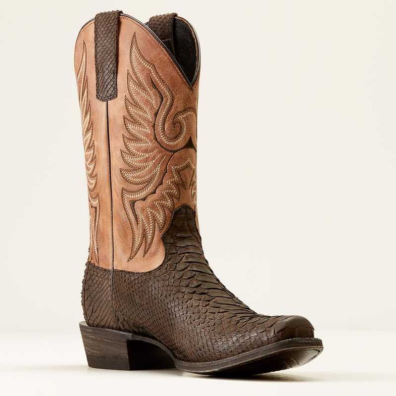 Ariat Circuit High Stepper Python Cowboy Boot Chocolate | 946KPHCZN