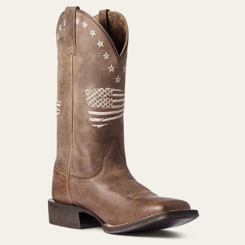 Ariat Circuit Patriot Western Boot Brown | 467DAOQTP