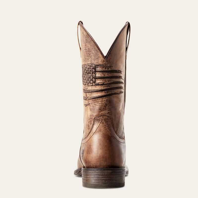 Ariat Circuit Patriot Western Boot Brown | 253ATXWOD