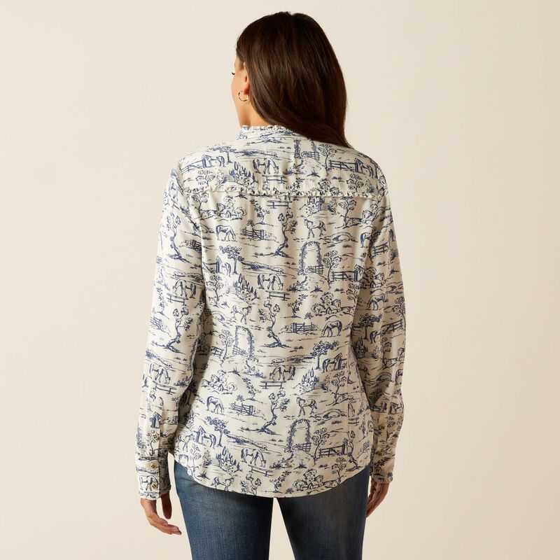 Ariat Clarion Blouse Toile Scene Print | 472RGSMQX