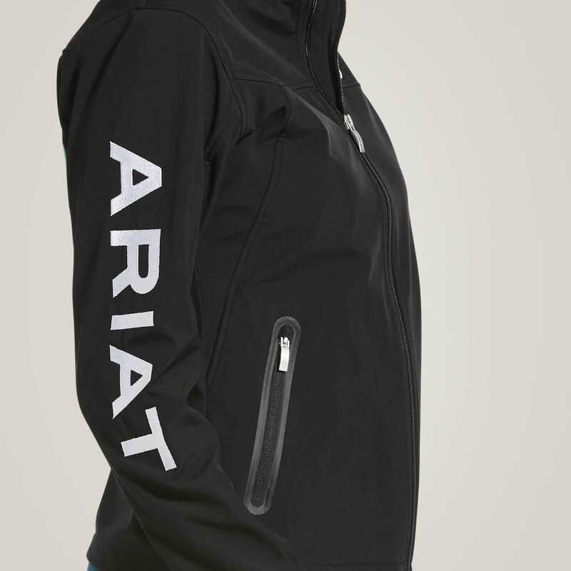 Ariat Classic Team USA/MEX Softshell Jacket Black | 473GXCYIE