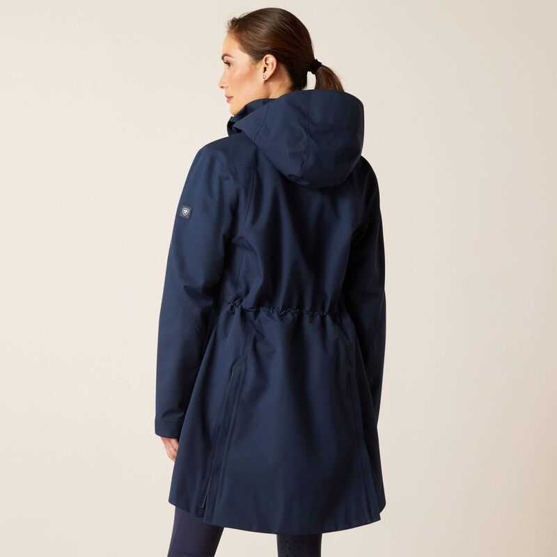 Ariat Coastal Long Waterproof Parka Navy | 624EGMHDT