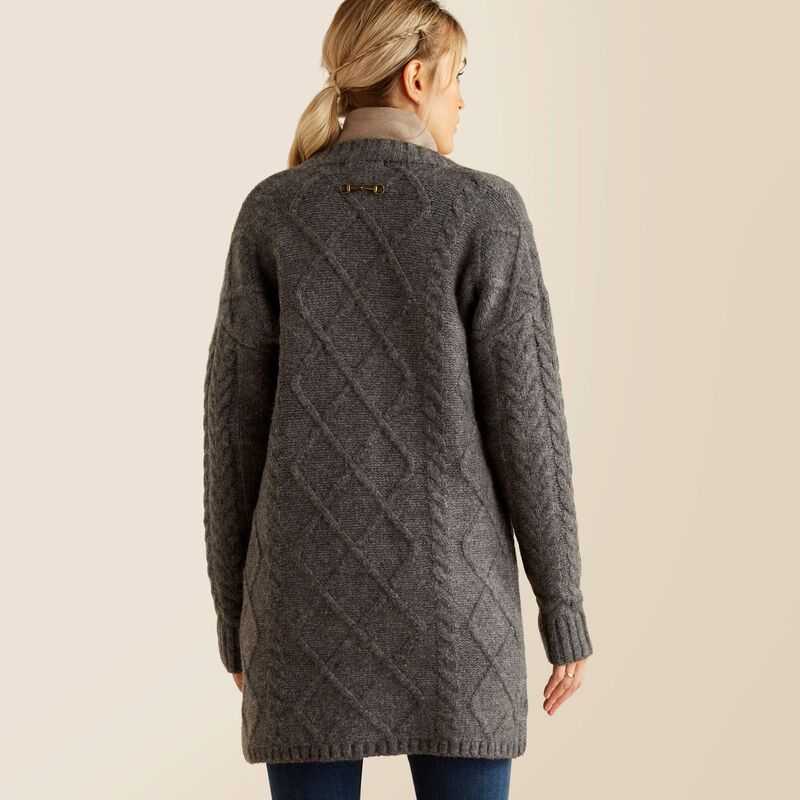 Ariat Colma Cardigan Grey | 483ZCHMNS