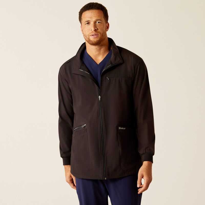 Ariat Conrad Utility Scrub Jacket Black | 963UJVEQO