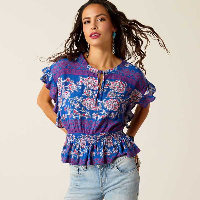 Ariat Cortez Top Candelia Print | 540GUXIYE