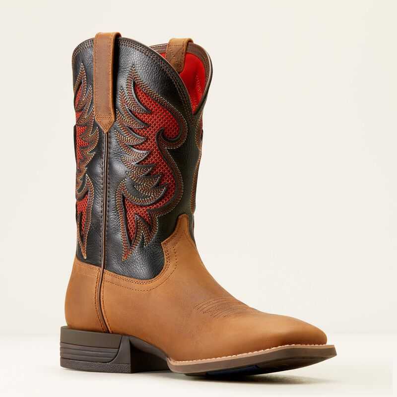 Ariat Cowpuncher VentTEK Cowboy Boot Black | 941RETBXO