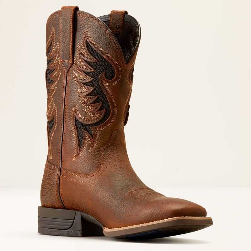 Ariat Cowpuncher VentTEK Cowboy Boot Brown | 275KYBZVU