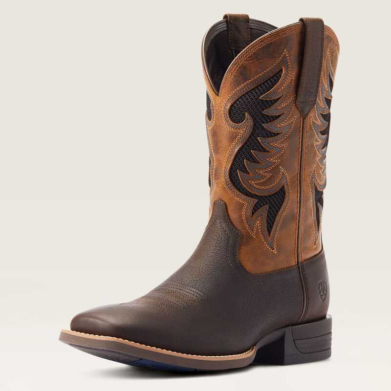 Ariat Cowpuncher VentTEK Cowboy Boot Dark Brown | 013SFBCAU