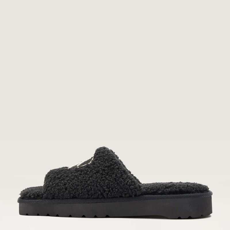 Ariat Cozy Chic Square Toe Slipper Black | 310JDXNMK