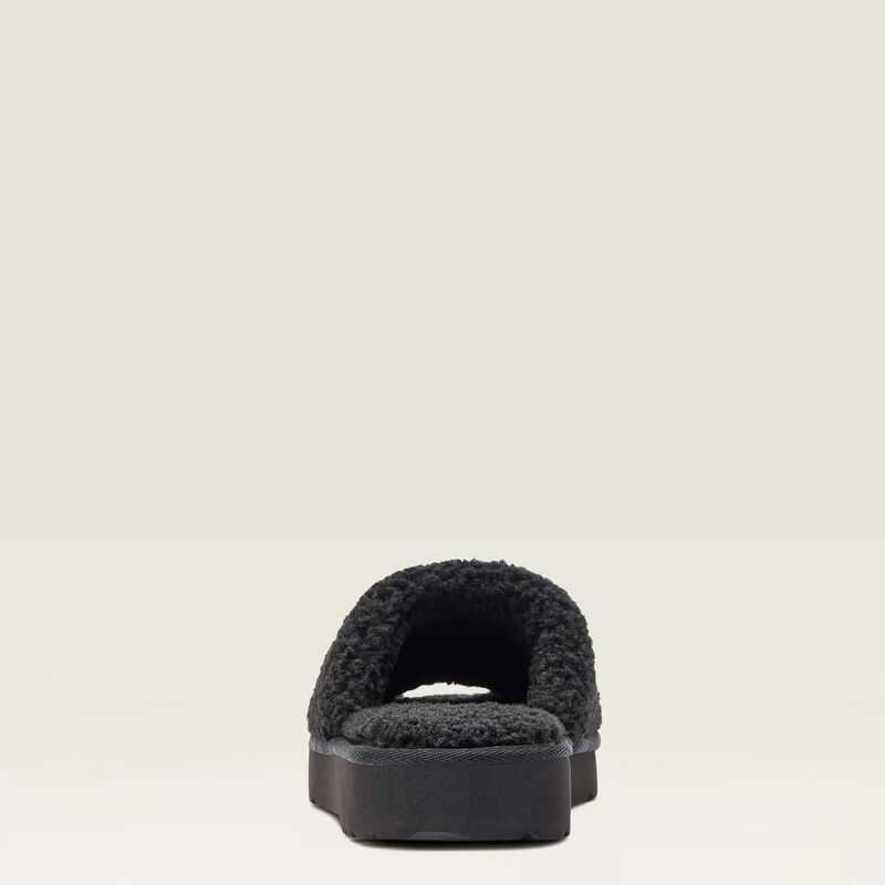 Ariat Cozy Chic Square Toe Slipper Black | 310JDXNMK