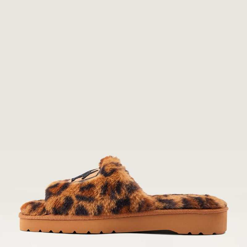 Ariat Cozy Chic Square Toe Slipper Leopard | 674SKIBOE