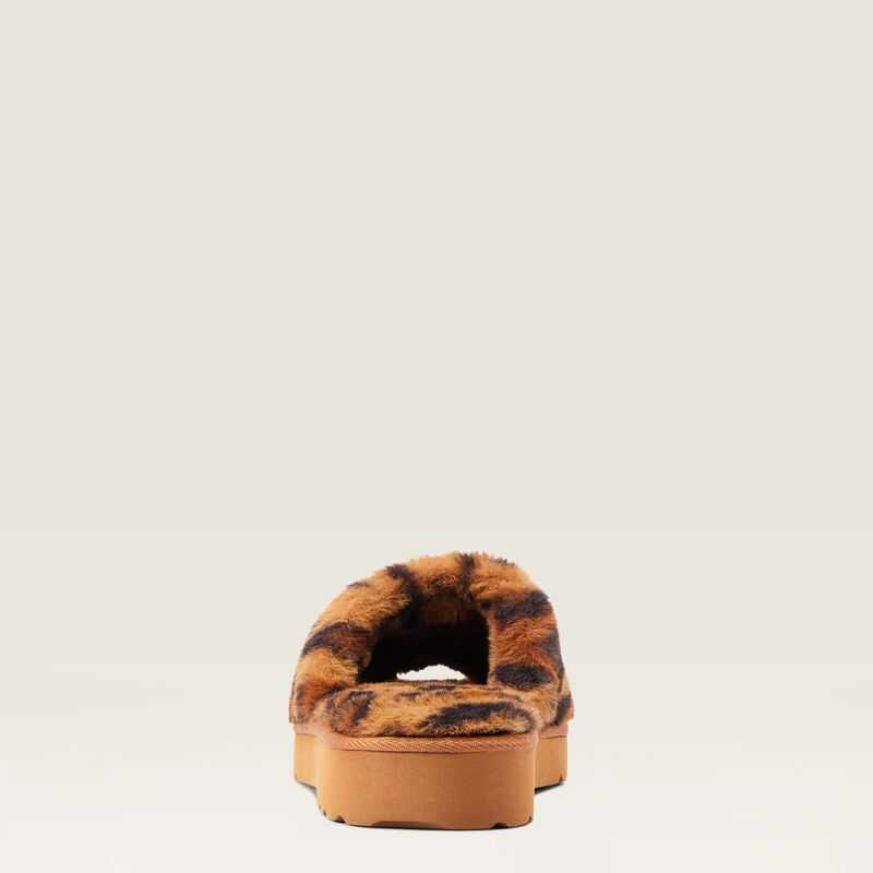 Ariat Cozy Chic Square Toe Slipper Leopard | 674SKIBOE