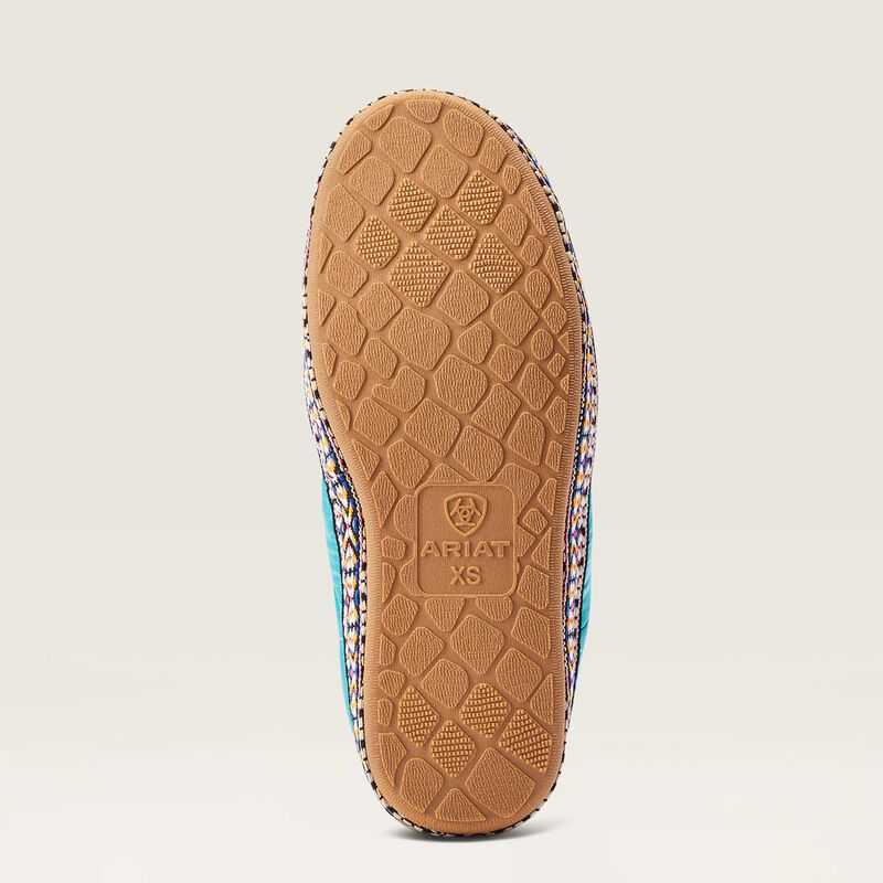 Ariat Crius Bootie Slipper Turquoise | 632VDRYOH