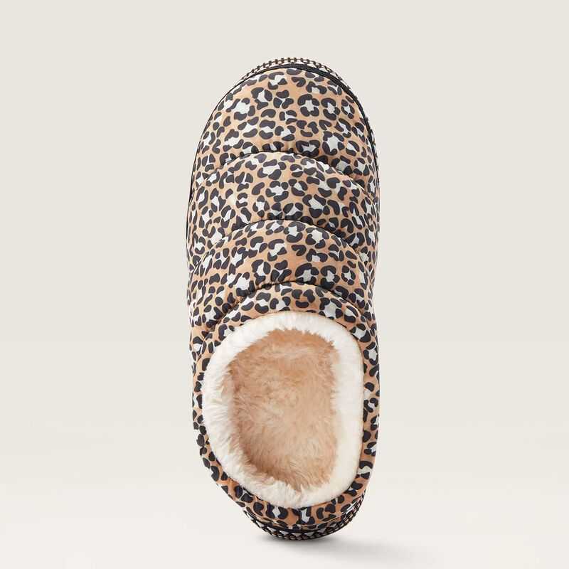 Ariat Crius Clog Slipper Brown Leopard | 146JFBDPM