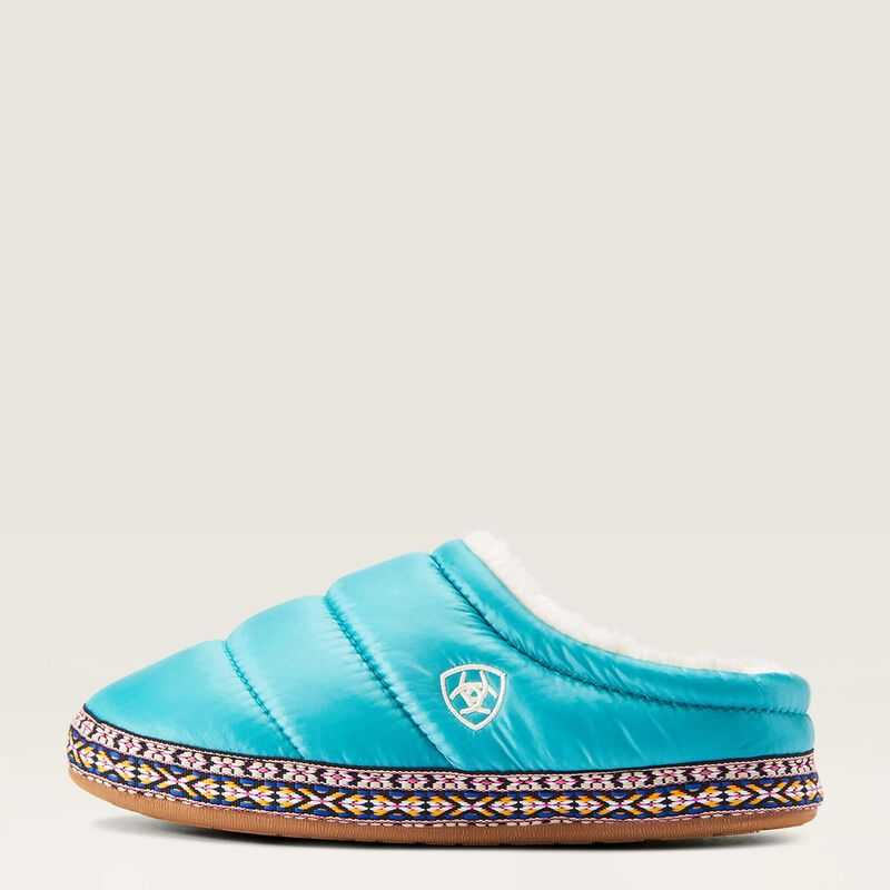 Ariat Crius Clog Slipper Turquoise | 507HCZNYL