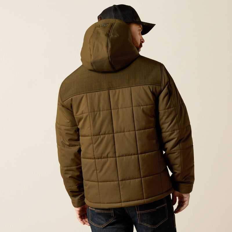 Ariat Crius Hooded Insulated Jacket Relic|relic Heather | 301MCRDFO