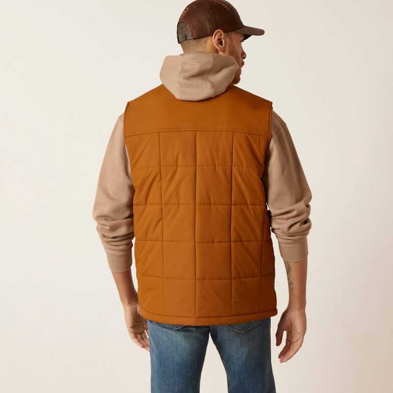 Ariat Crius Insulated Vest Brown | 524HBLDZQ