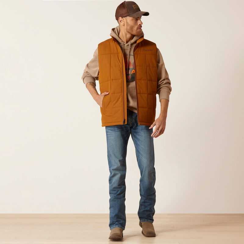 Ariat Crius Insulated Vest Brown | 524HBLDZQ