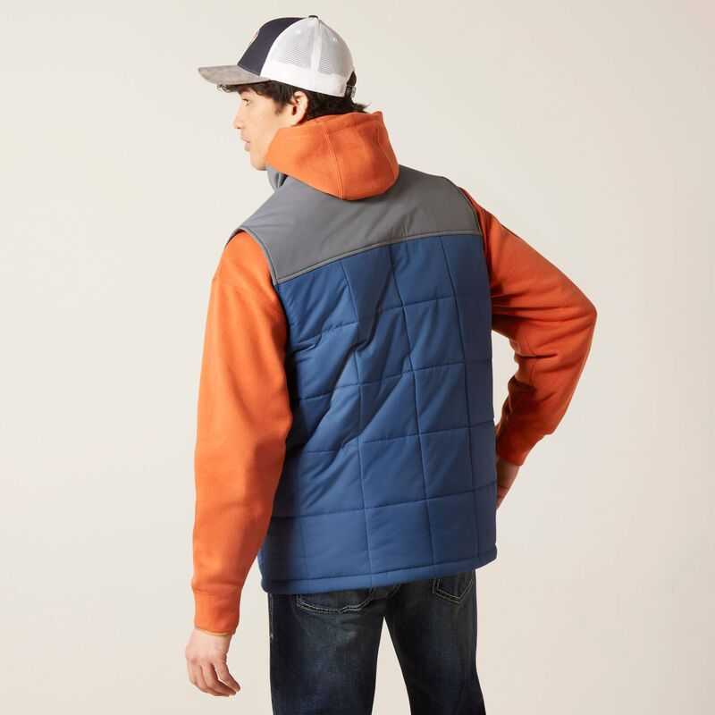 Ariat Crius Insulated Vest Midsummer Night/Rock Climb | 216KFXVRS