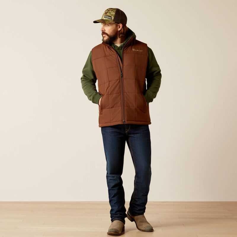 Ariat Crius Insulated Vest Potting Soil | 174OQYSFH