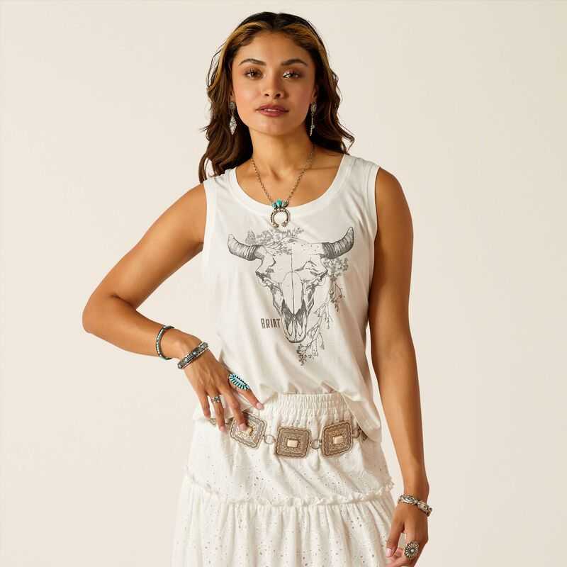 Ariat Deadwood Tank Cloud Dancer | 108MXPKBO