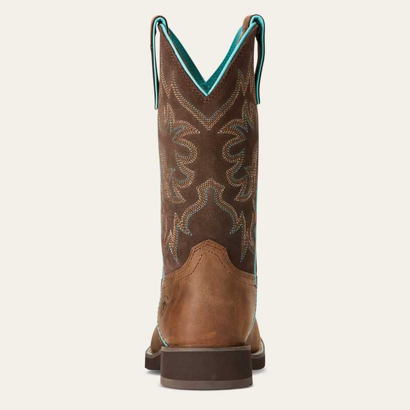 Ariat Delilah Round Toe Western Boot Brown | 963BJZCUO