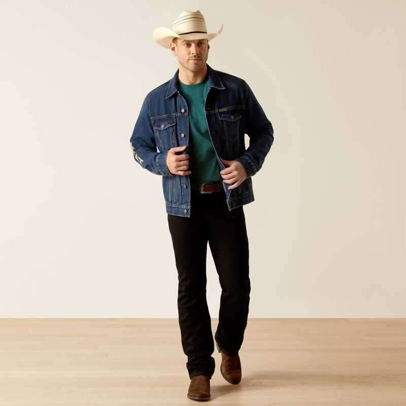 Ariat Denim Team Trucker Jacket Richford | 403PEHRWS