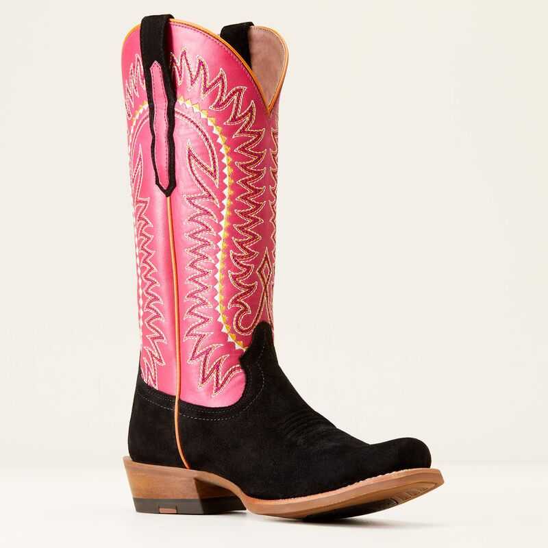 Ariat Derby Monroe Western Boot Black | 587ADNQHY