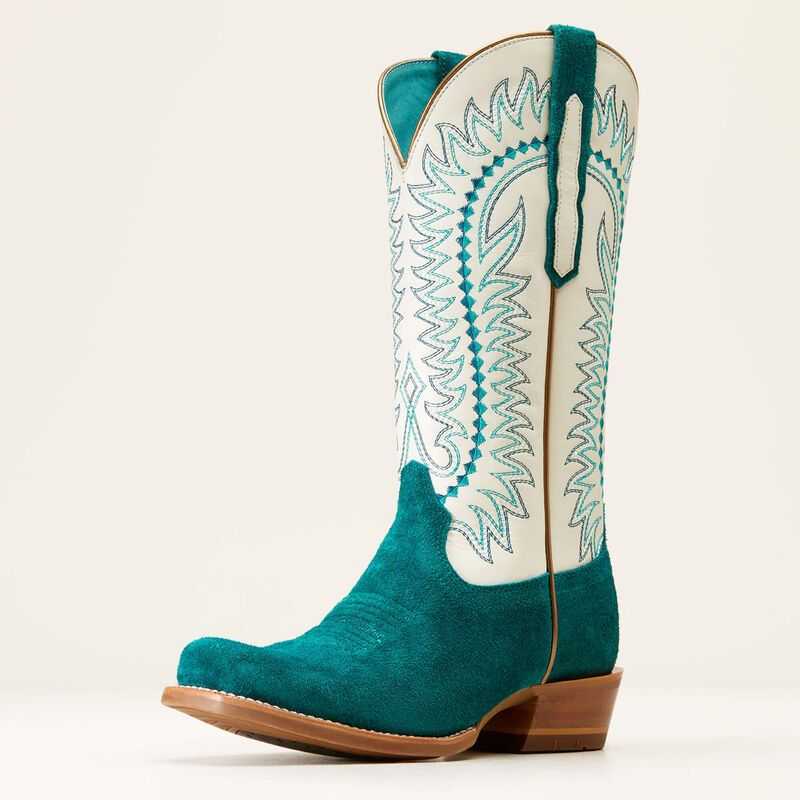 Ariat Derby Monroe Western Boot Turquoise | 815LBCHFQ