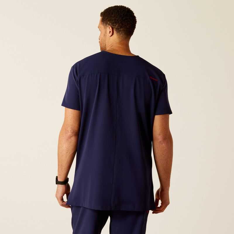 Ariat Derham 6 Pocket Scrub Top Navy | 708MCNTWV