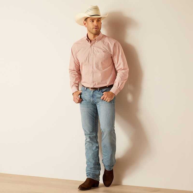 Ariat Derrick Classic Fit Shirt Ginger Nut | 794TIMVAU