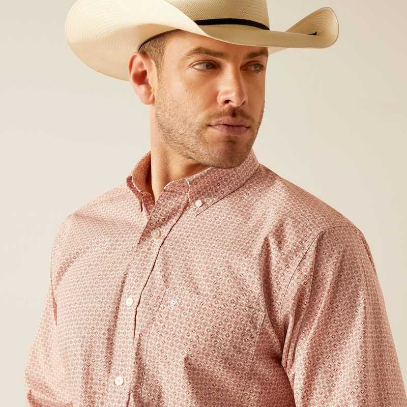 Ariat Derrick Classic Fit Shirt Ginger Nut | 794TIMVAU