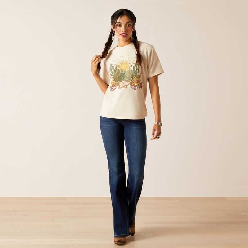 Ariat Desert Dreaming T-Shirt Beige | 354LIGPJQ