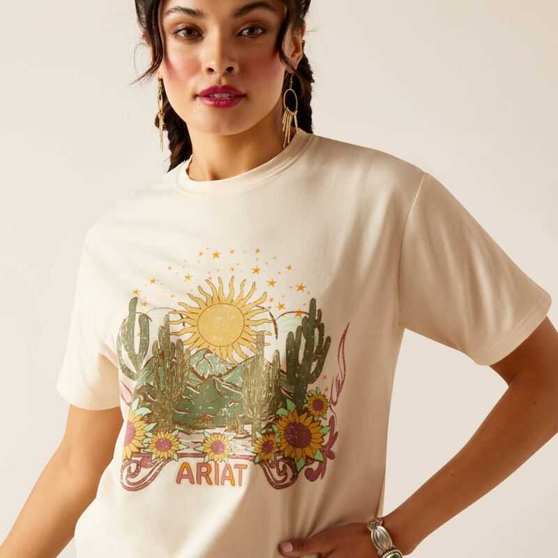 Ariat Desert Dreaming T-Shirt Beige | 354LIGPJQ