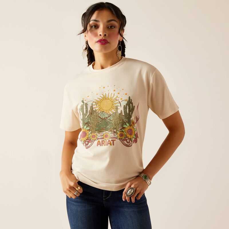 Ariat Desert Dreaming T-Shirt Beige | 354LIGPJQ