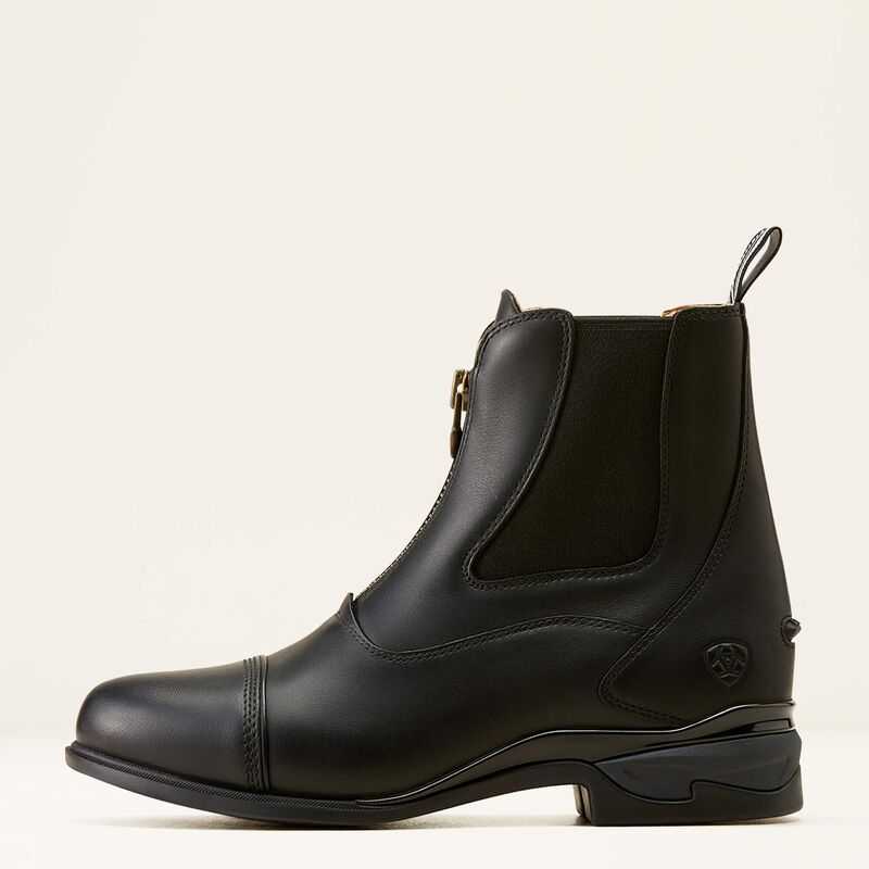 Ariat Devon Zip Paddock Boot Black | 936NBXRVM