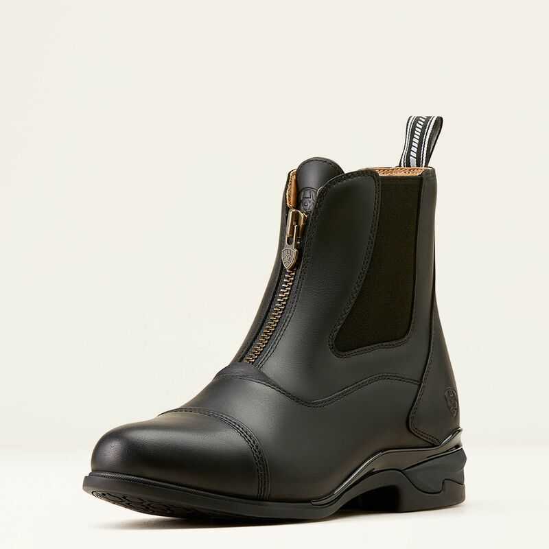 Ariat Devon Zip Paddock Boot Black | 936NBXRVM