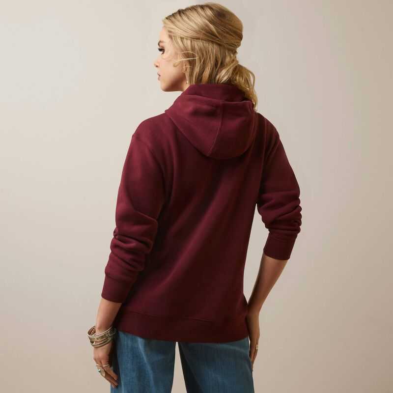 Ariat Diamond Hoodie Twany Port | 061RBSLIN