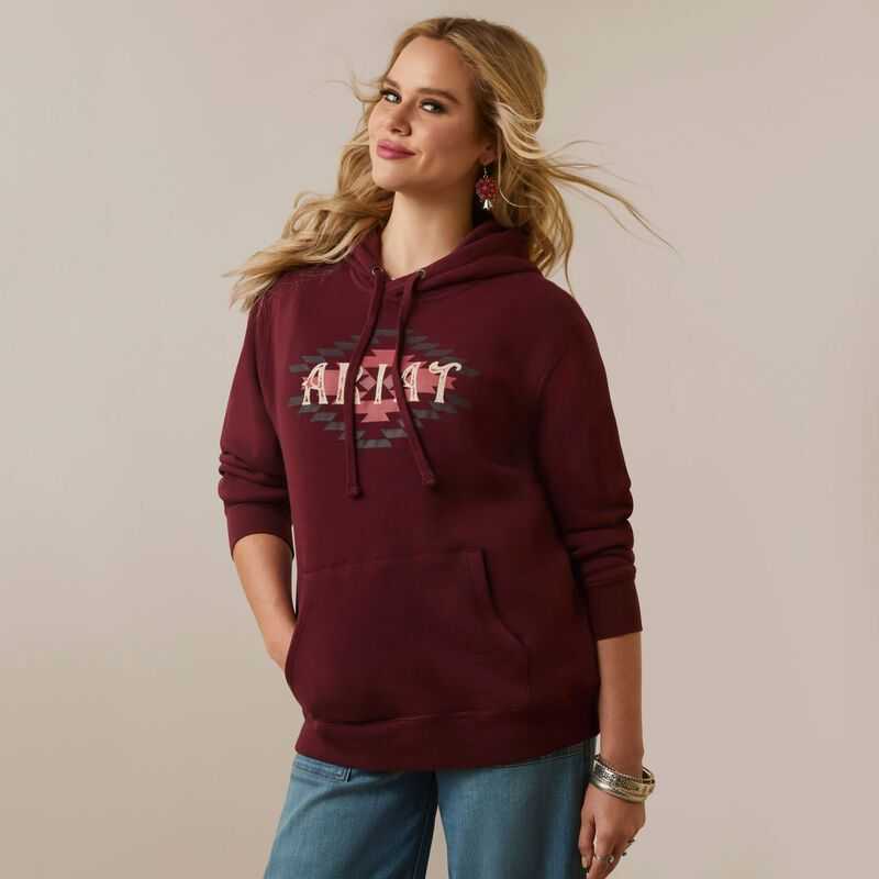 Ariat Diamond Hoodie Twany Port | 061RBSLIN