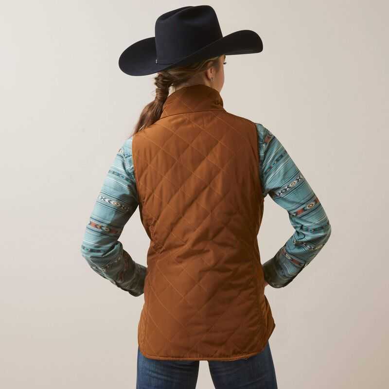 Ariat Dilon Chimayo Vest Brown | 416NTMCSR