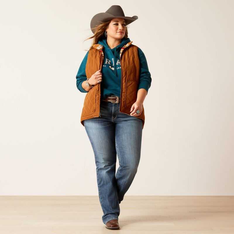 Ariat Dilon Chimayo Vest Brown | 416NTMCSR