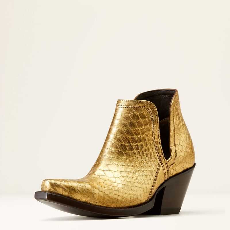 Ariat Dixon Python Western Boot Metal Gold | 892TNCSZR