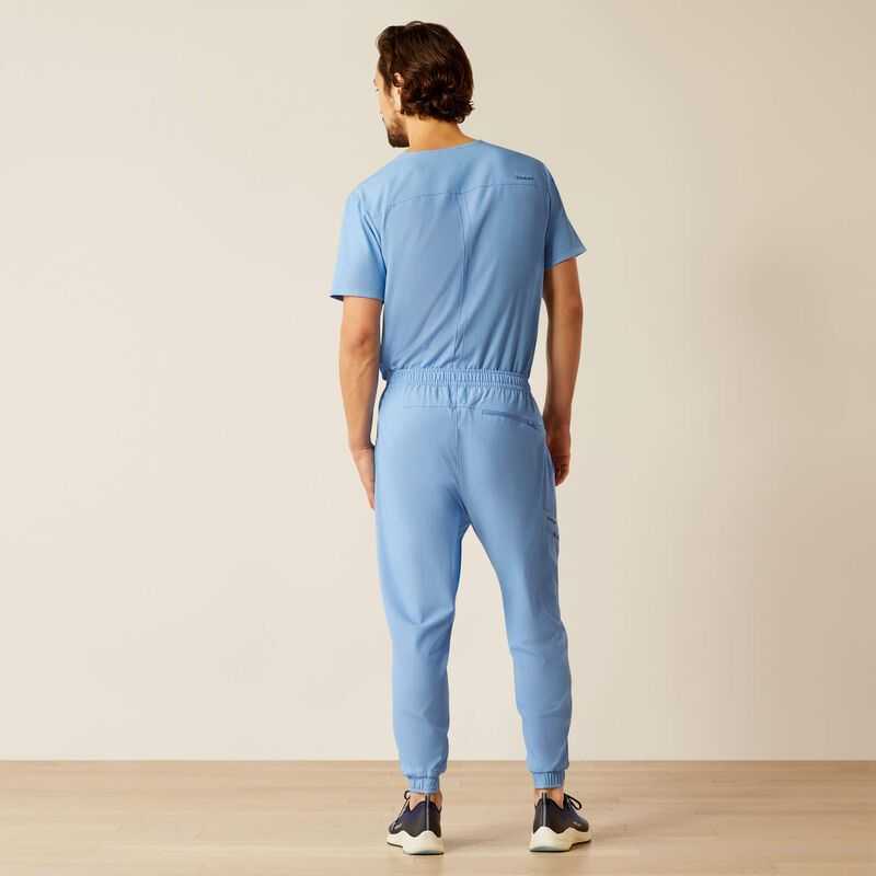 Ariat Drew Cargo Stretch Jogger Scrub Pant Light Blue | 472CTGXZN