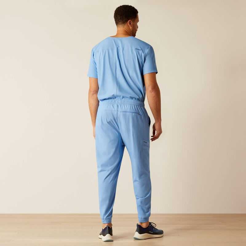 Ariat Drew Cargo Stretch Jogger Scrub Pant Light Blue | 472CTGXZN